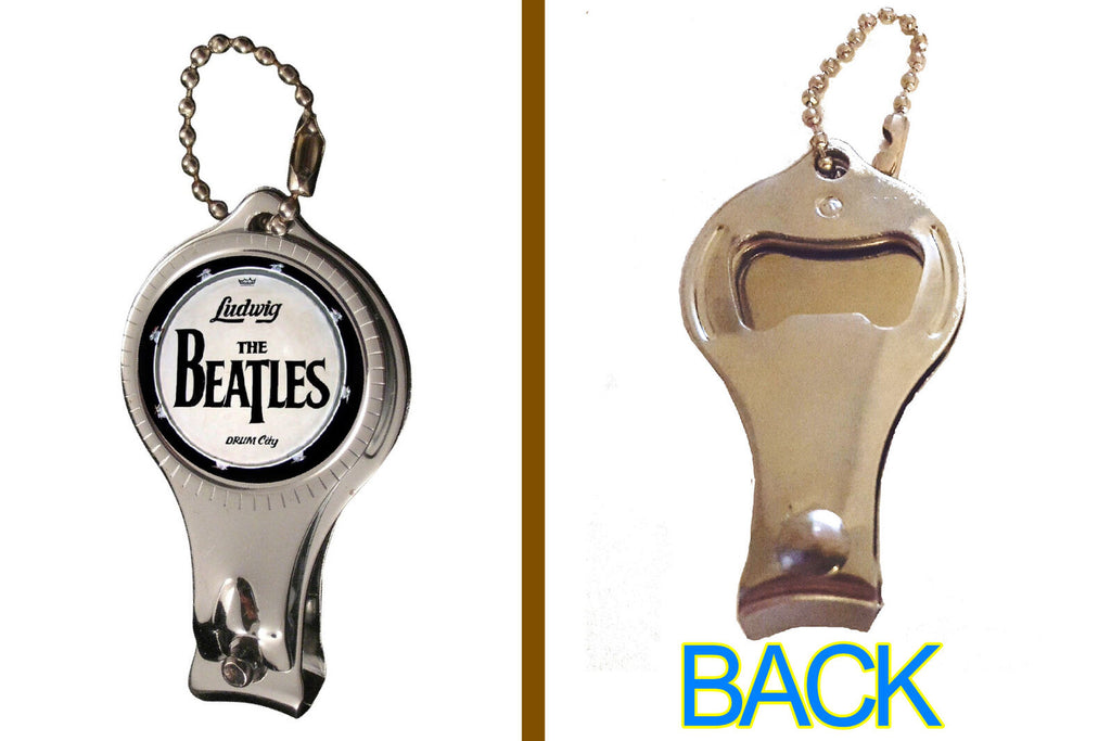 The Beatles Ludwig Drum Kit Logo Nail Clipper Bottle Opener