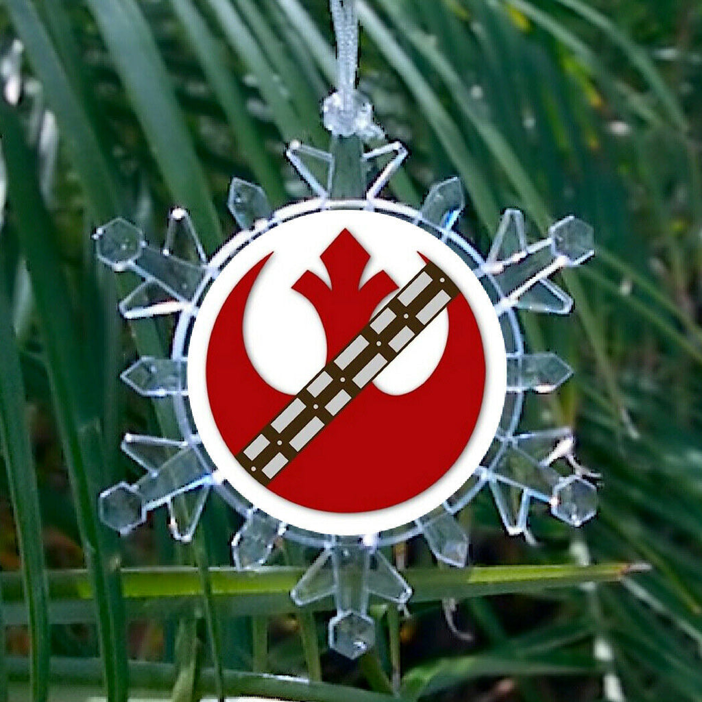 Star Wars Rebel Alliance Chewbacca Snowflake Holiday Christmas Tree Ornament