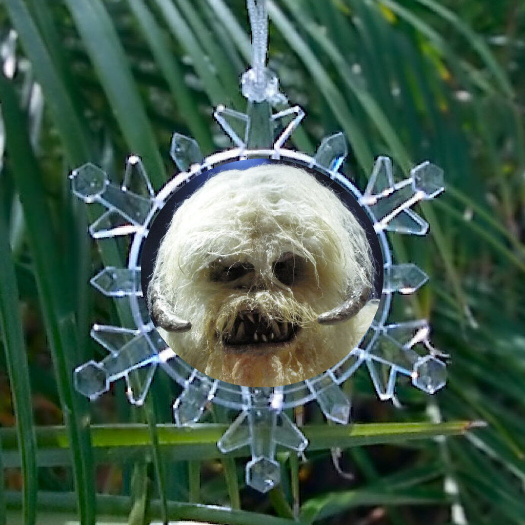 Star Wars Hoth Wampa Snowflake Blinking Light Holiday Christmas Tree Ornament