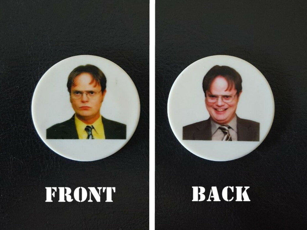 NBC TV Show The Office Dwight Schrute 11 Gram Ceramic Poker Chip Card Guard Coin