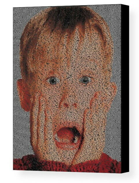 Home Alone Kevin McCallister SCRIPT Mosaic AMAZNG Framed Limited Edition Art COA