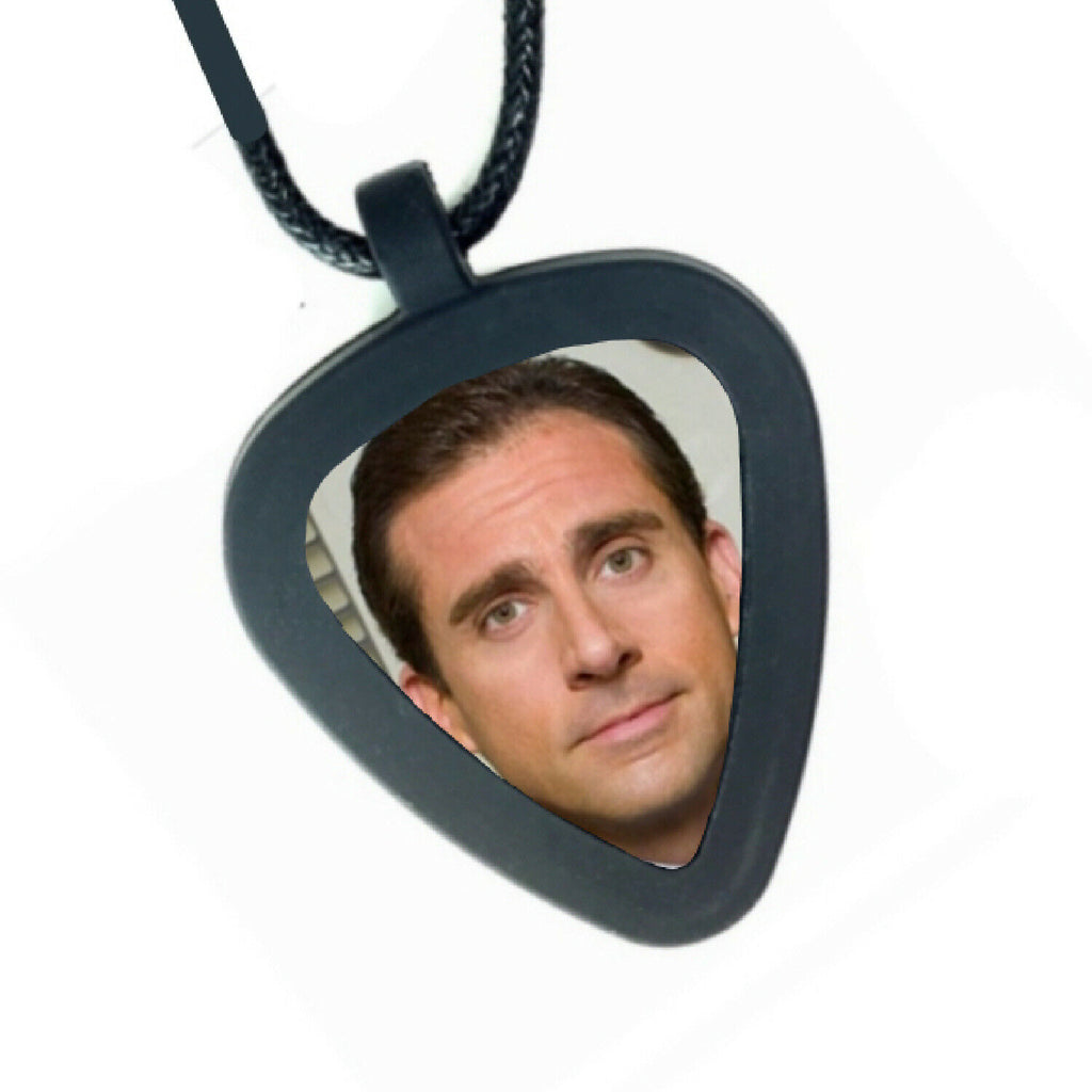 Michael Scott The Office Show Pickbandz Mens Womens Real Guitar Pick Necklace