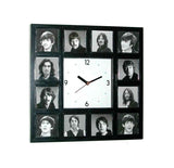 The Beatles History of faces through the years clock with 12 pictures