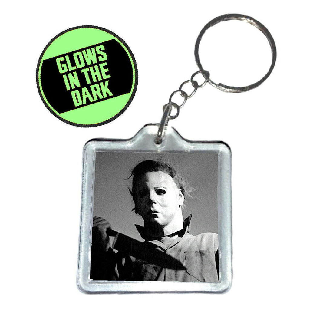 Michael Myers Halloween Glow in the dark Key chain keyring