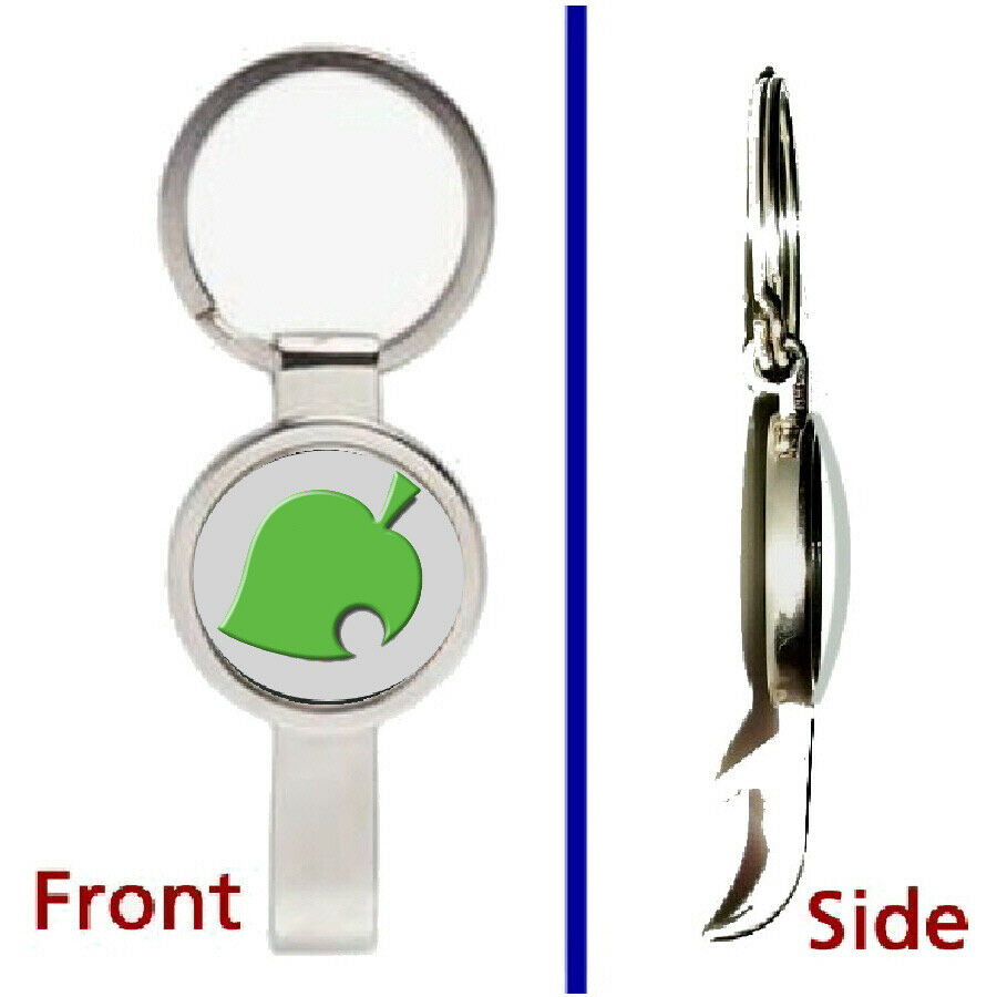 Animal Crossing New Leaf Pendant or Keychain silver tone secret bottle opener