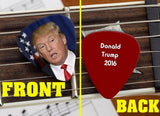 Set of 3 Donald Trump For President 2016 premium Promo Guitar Pick Pic