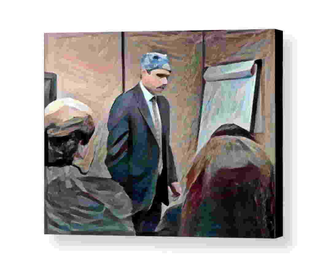 Framed Prison Mike The Office Michael Scott Abstract Print Lim Ed w/signed COA