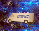 The Office TV Show Dunder Mifflin Delivery Truck Holiday Christmas Tree Ornament