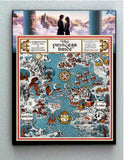 Framed The Princess Bride Florin Guilder Movie Book Site Land Map Memorabilia