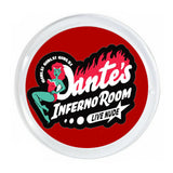 Dante's Inferno Beetlejuice Magnet big round almost 3 inch diameter with border.