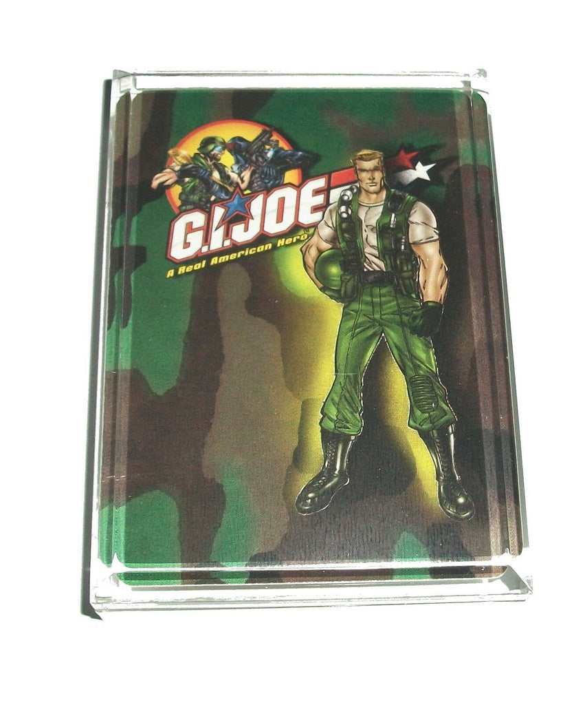 G.I. GI Joe Acrylic Executive Display Piece or Desk Top Paperweight