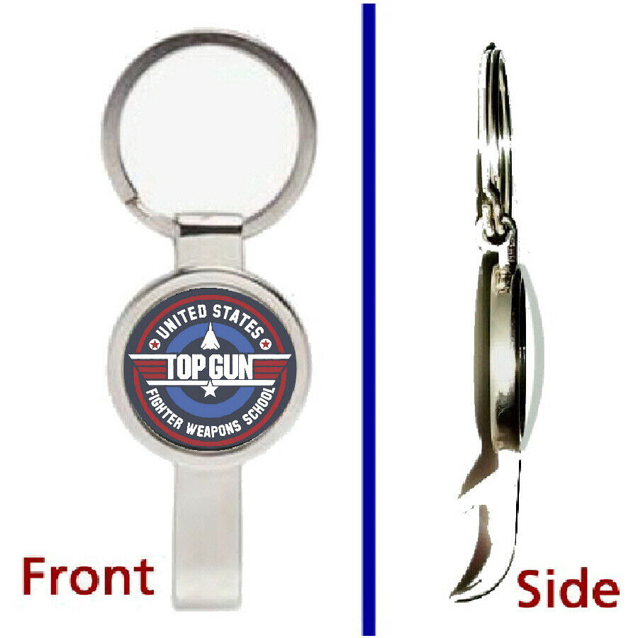 Top Gun Movie Weapons Training Pendant or Keychain metal secret bottle opener