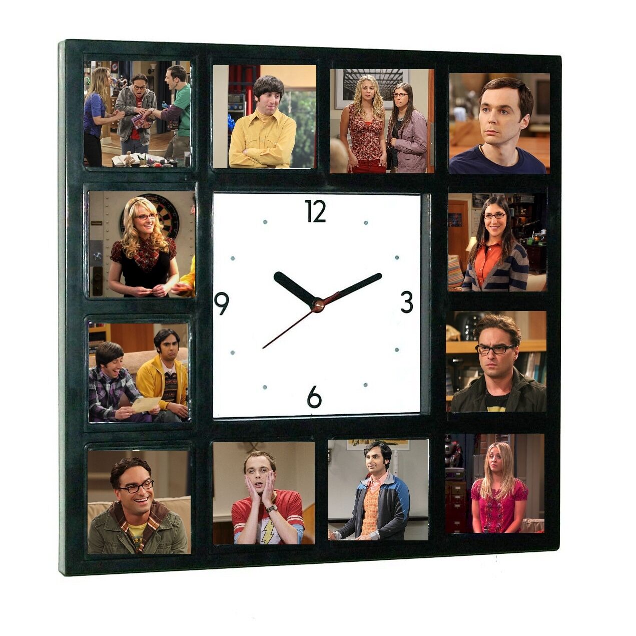 The Big Bang Theory Leonard Penny Sheldon Raj Amy Howard Clock 12 pictures
