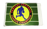 Fantasy Football Champion Trophy Magnet 2.5 X 3.5 inches encased in acrylic