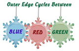 Among Us Video Game Snowflake Color Blinking Lit Holiday Christmas Tree Ornament