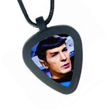 Star Trek Spock TOS Pickbandz Mens or Womens Real Guitar Pick Necklace