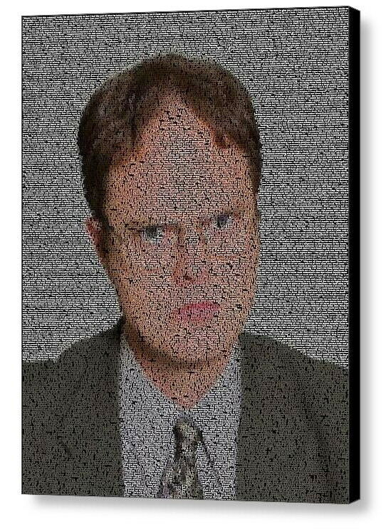 The Office Dwight Schrute Quotes Mosaic AMAZING Framed Limited Edition Art w/COA