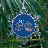 Kansas City Royals World Series Snowflake lit Holiday Christmas Tree Ornament