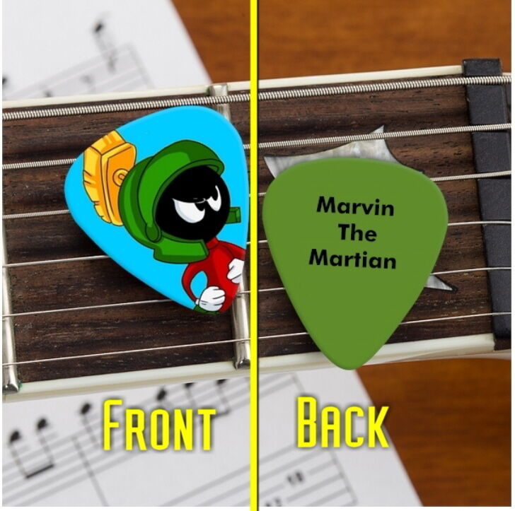 Set of 3 Marvin The Martian premium Promo Guitar Pick Pic