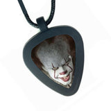 IT Pennywise Scary Horror Clown Pickbandz Mens Womens Real Guitar Pick Necklace