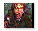 Framed Abstract Die Hard Hans Gruber 8.5X11 Art Print Limited Ed. w/signed COA