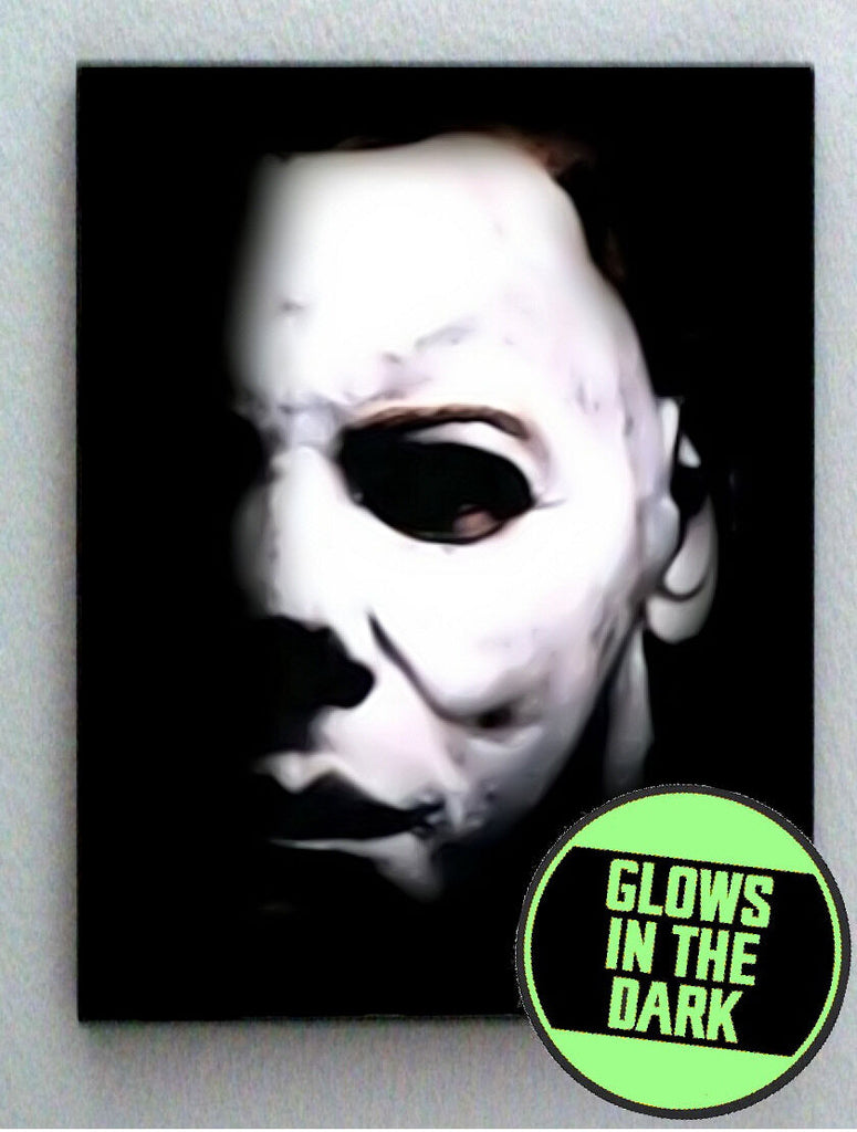Michael Myers Halloween Glow In The Dark Framed Cool Art Mini Poster