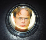 The Office Dwight Schrute NBC TV Show Glass Thick Dome Round Paperweight