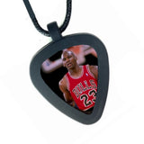 Michael Jordan Chicago Bulls Pickbandz Mens or Womens Real Guitar Pick Necklace