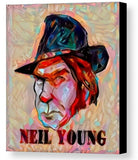 Framed Neil Young Abstract 9X11 Art Print Limited Edition w/signed COA