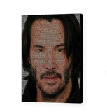 Keanu Reeves Movie List Mosaic AMAZING Framed 8.5X11 Limited Edition Art w/COA