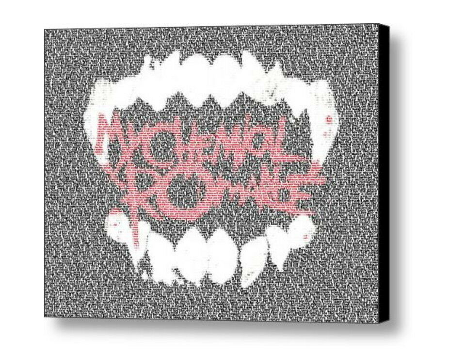 My Chemical Romance SING Lyrics Incredible Mosaic Framed Limited Edition w/COA