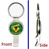 Storm Area 51 Alien Pendant or Keychain silver tone secret bottle opener