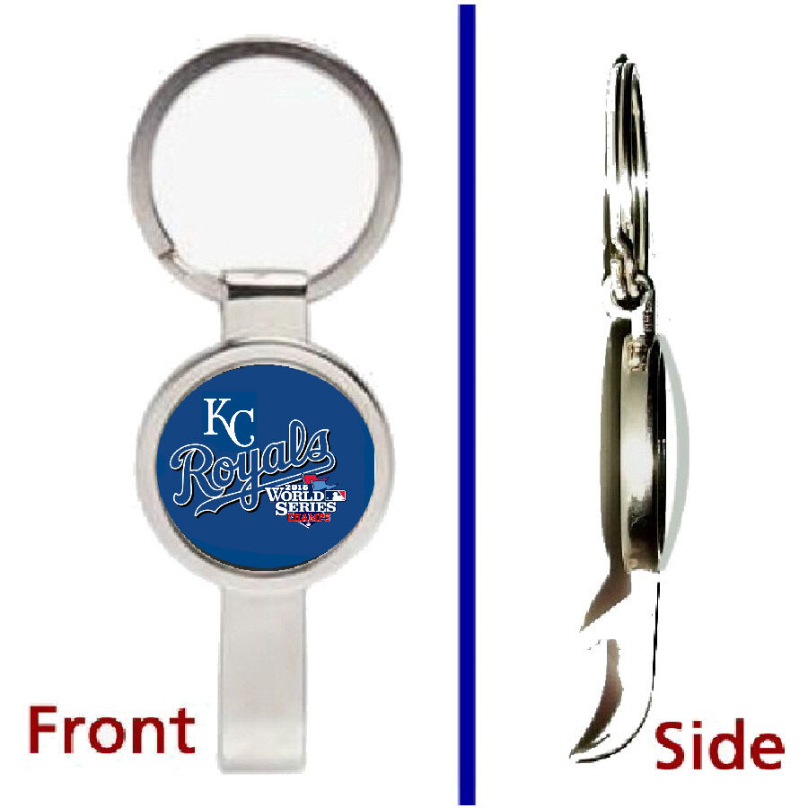 Kansas City Royals World Series Pendant or Keychain silver secret bottle opener