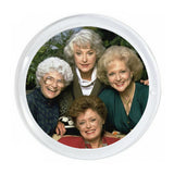 The Golden Girls Magnet big round almost 3 inch diameter with border.