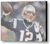New England Patriots Tom Brady Quotes Mosaic Framed Limited Edition Art w/COA