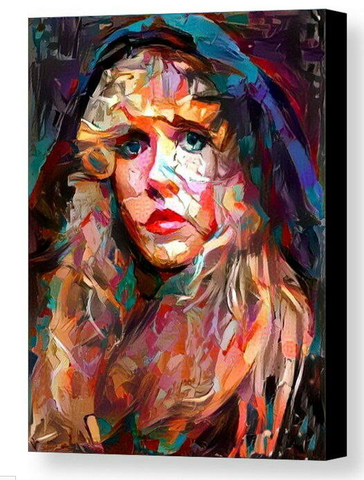 Framed Abstract Stevie Nicks 8.5X11 Art Print Limited Edition w/signed COA