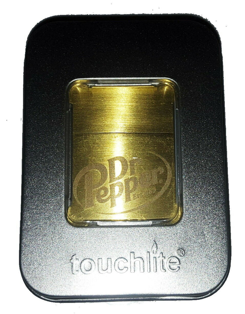 Doctor Dr. Pepper Promo Flip Top Lighter with etched logo