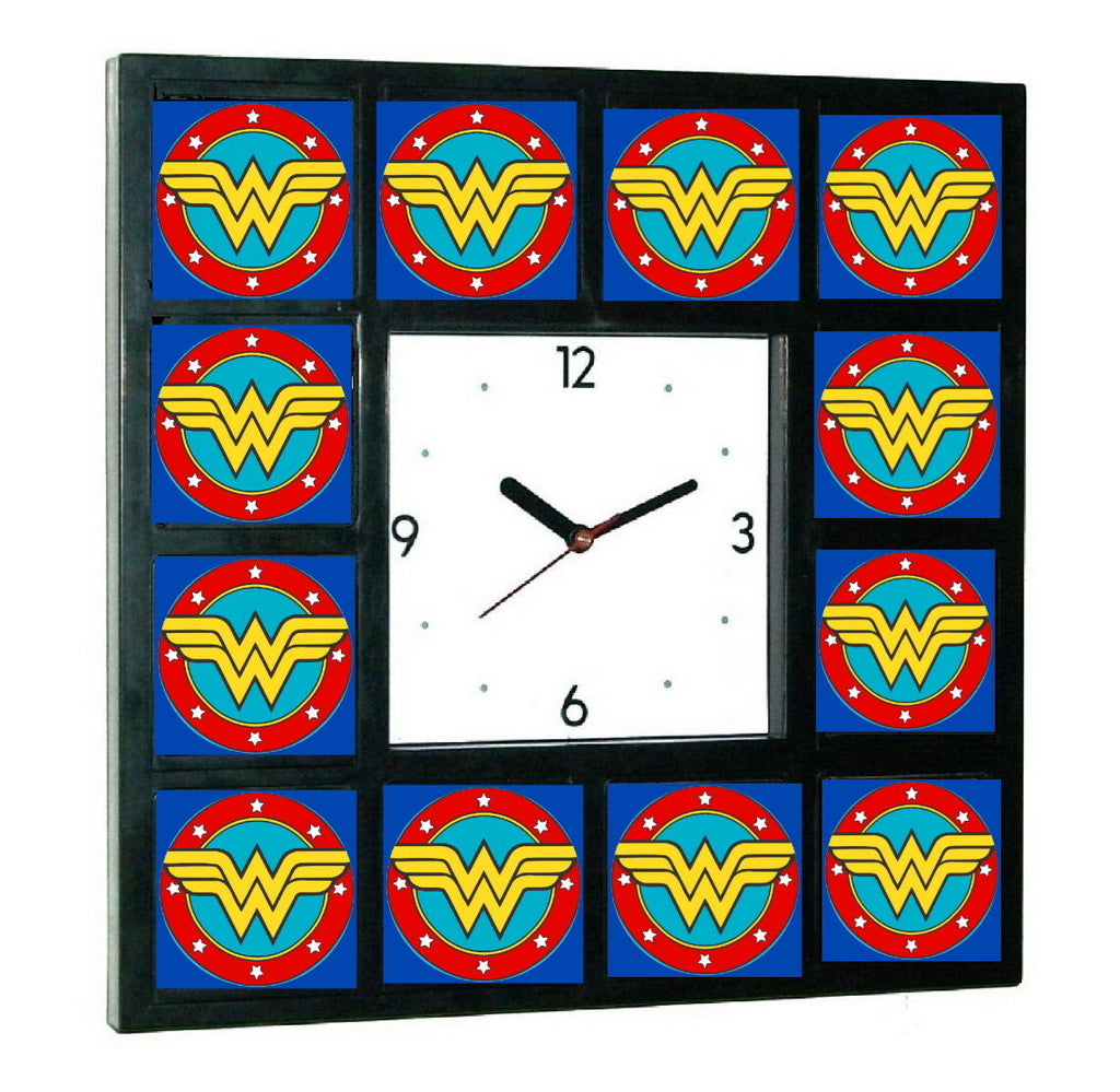 Classic Wonder Woman promo around the Clock with 12 surrounding images