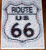 RARE Coke Coca Cola FORD Mustang Route 66 sign Montage