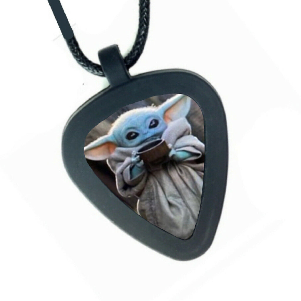 Baby Yoda The Mandalorian Star Wars Pickbandz Mens Womens Guitar Pick Necklace