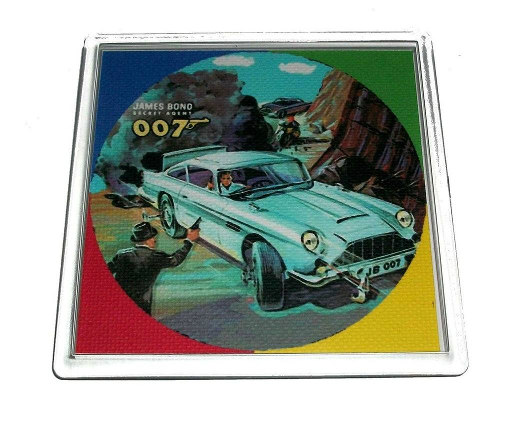 James Bond metal Lunchbox 007 Coaster 4 X 4 inches