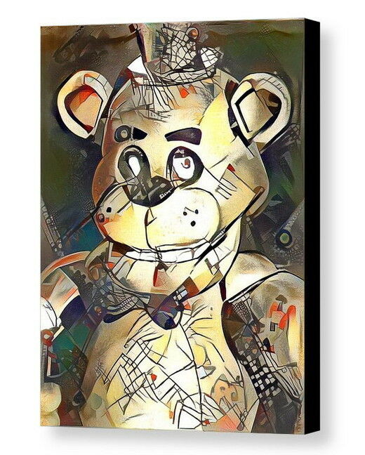 Framed Abstract Five Nights At Freddy's FNAF 9X11 Print Limited Edition w/COA