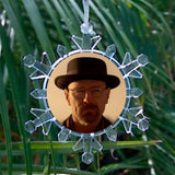 Breaking Bad Heisenberg meth flake Blinking Holiday Christmas Tree Ornament