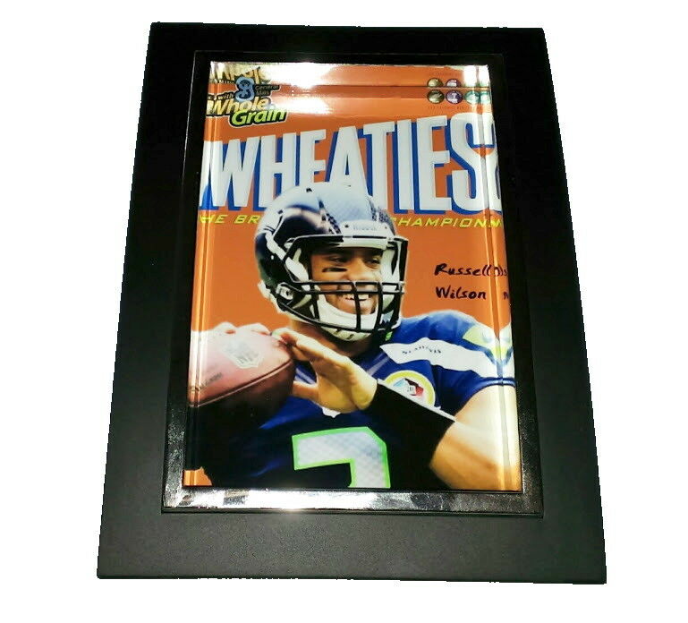 Mini Russell Wilson Wheaties Box Framed Art Print Display Memorabilia Man Cave