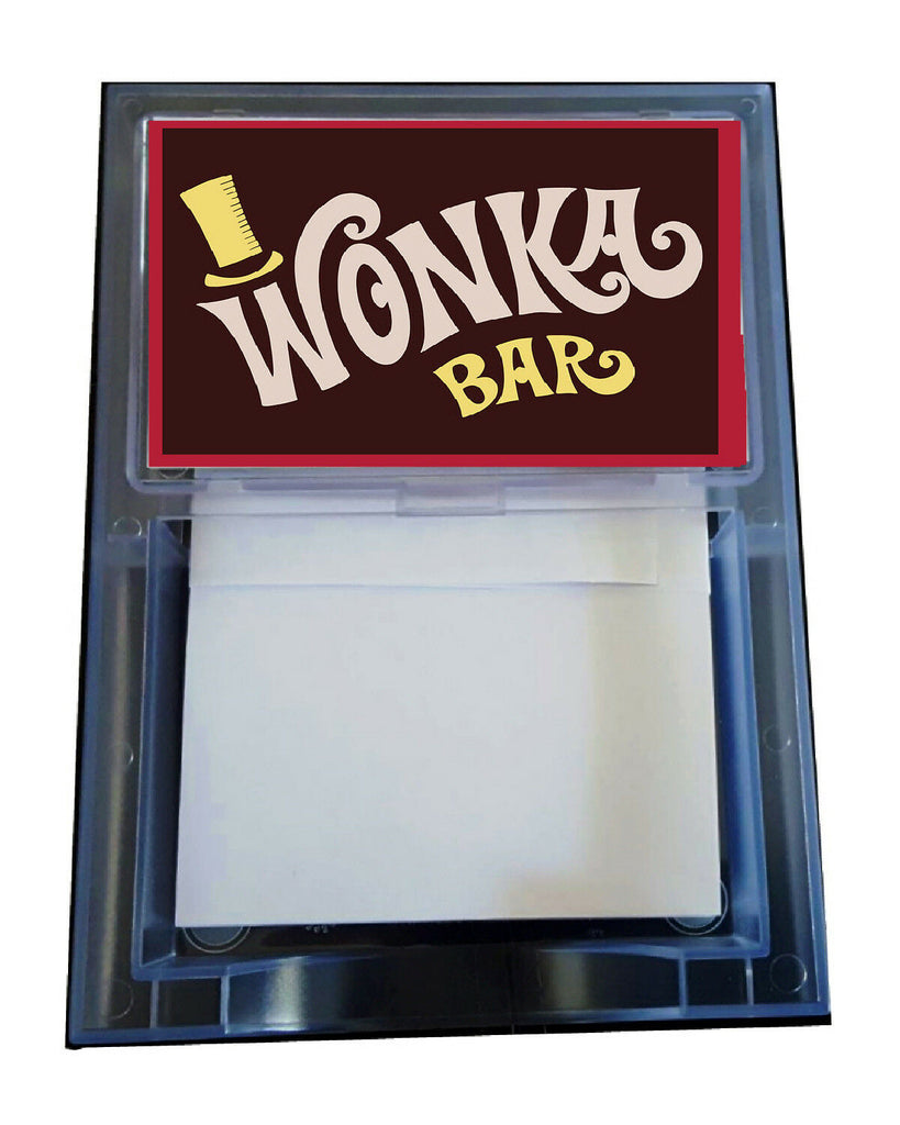 Willy Wonka Charlie And The Chocolate Factory Prop Candy Bar Note Pad Memo