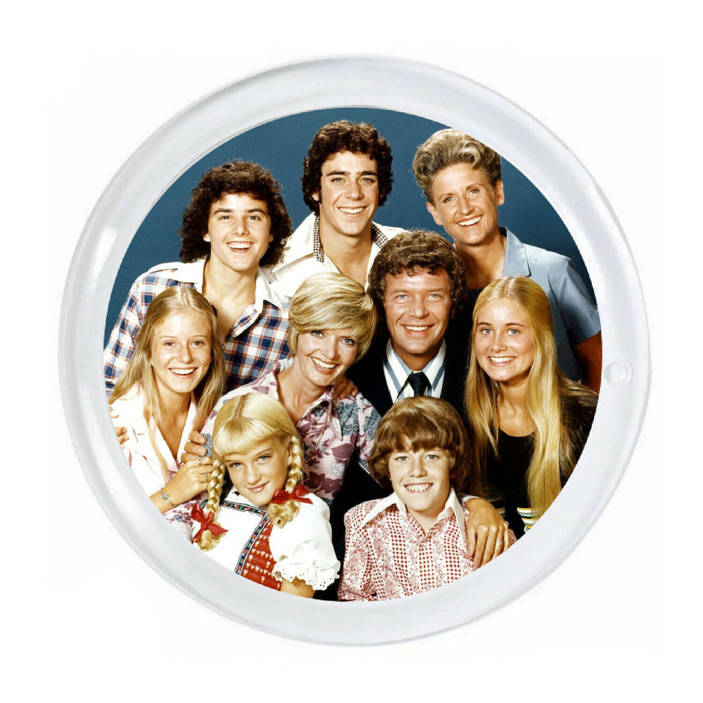 The Brady Bunch Magnet big round almost 3 inch diameter with border.