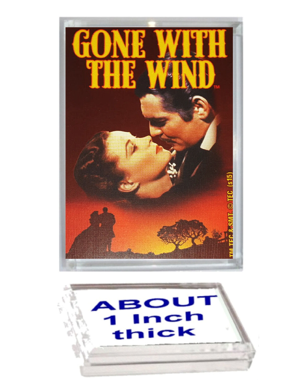 Gone With The Wind Acrylic Executive Display Piece or Desk Top Paperweight