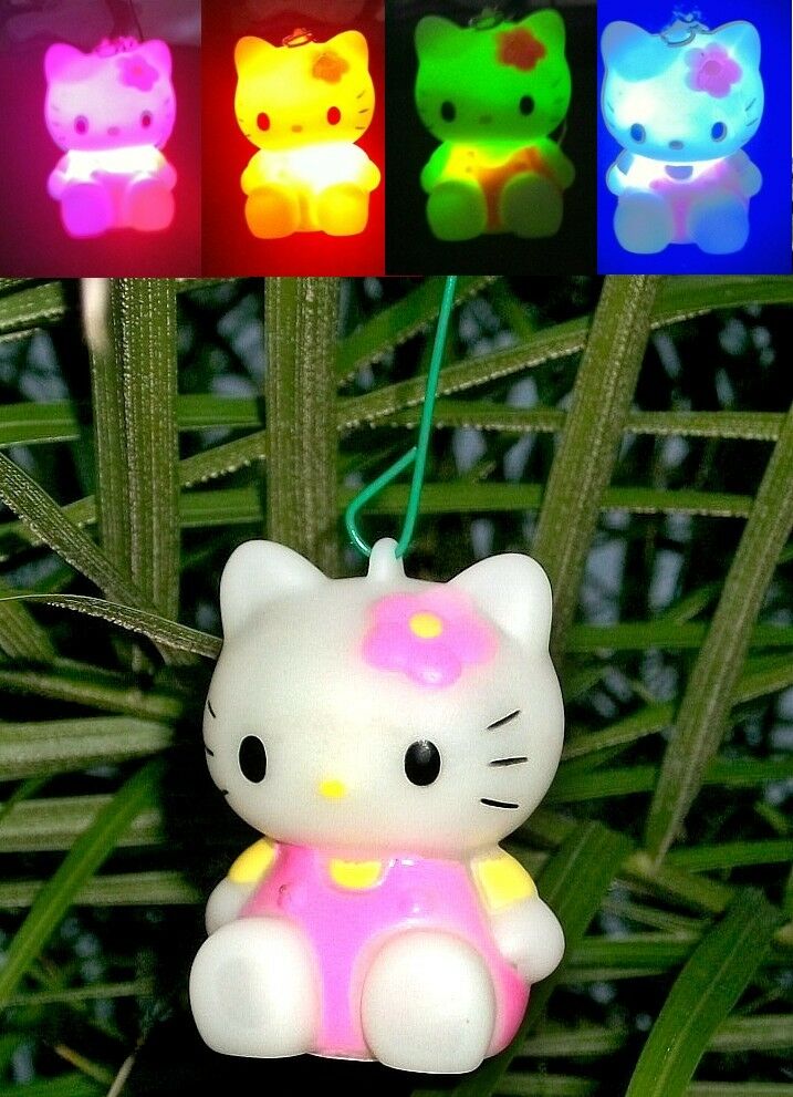 Blinking Hello Kitty light Holiday Tree ornament or rear view mirroe hanger