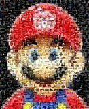 Amazing Mario Nintendo Video Game Montage super print