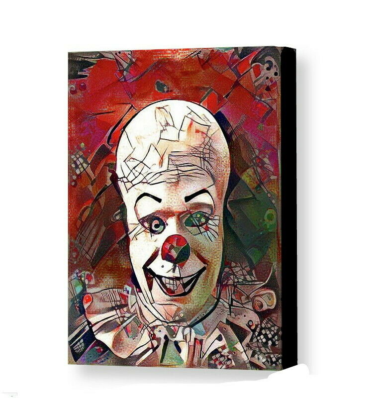 Framed Scary Clown Pennywise Odd Abstract 8.5X11 Art Print Lim Ed w/signed COA